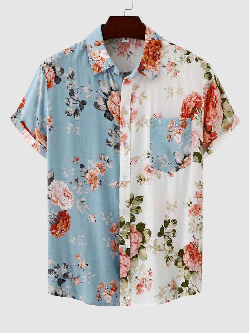 Hen | Hawaiian Floral Short Sleeve Shirt