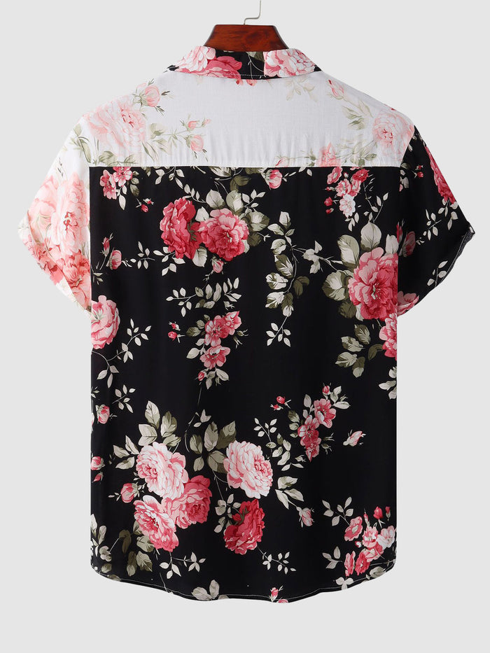 Hen | Hawaiian Floral Short Sleeve Shirt