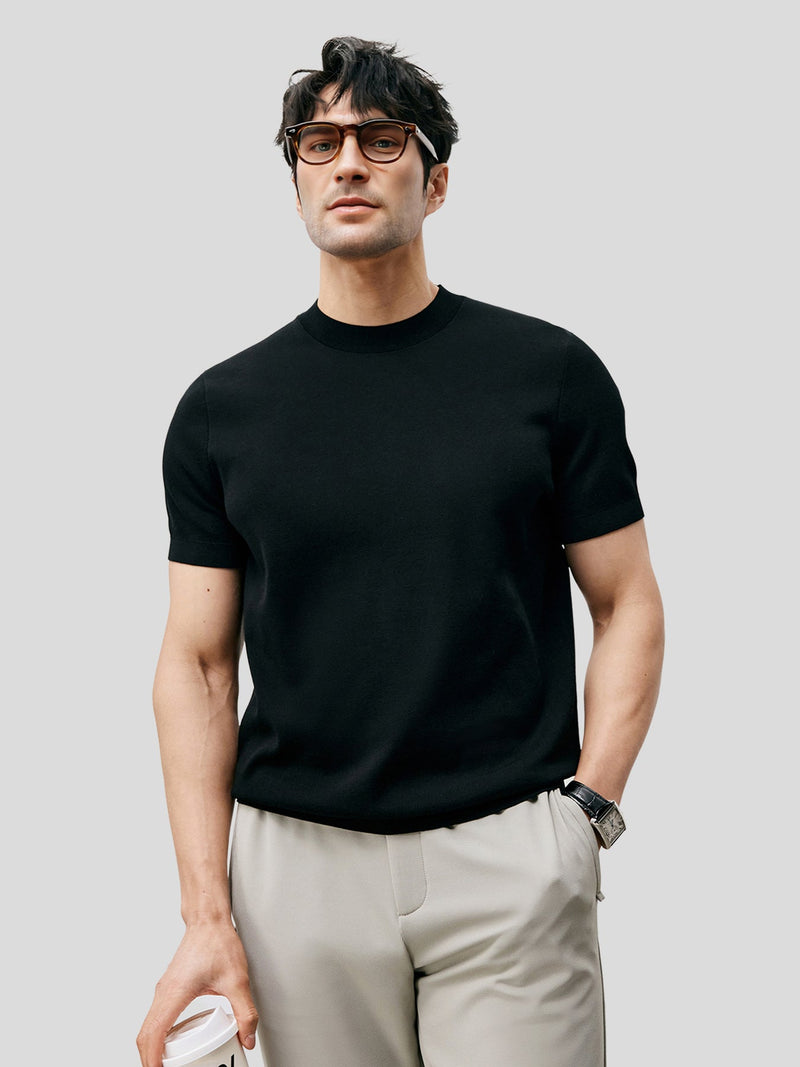 GENT | Short Sleeve Knitted T-Shirt