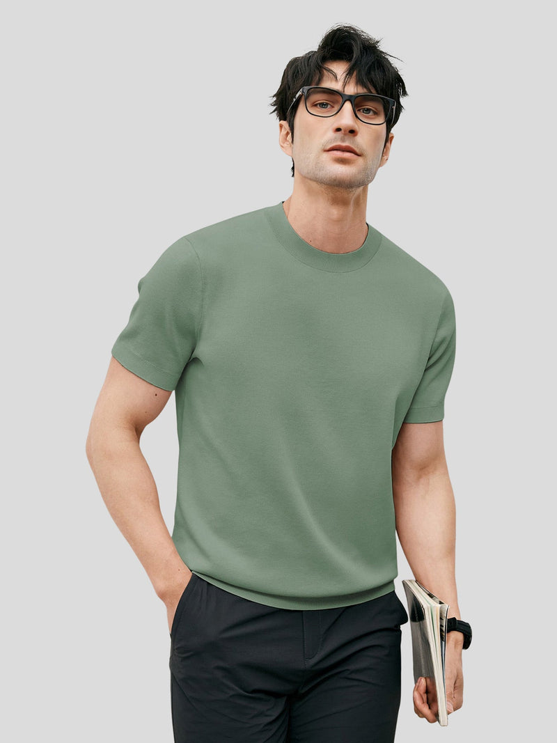 GENT | Short Sleeve Knitted T-Shirt