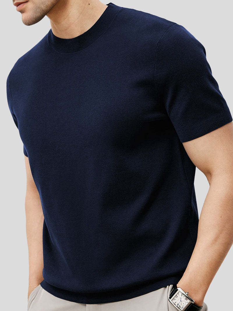 GENT | Short Sleeve Knitted T-Shirt