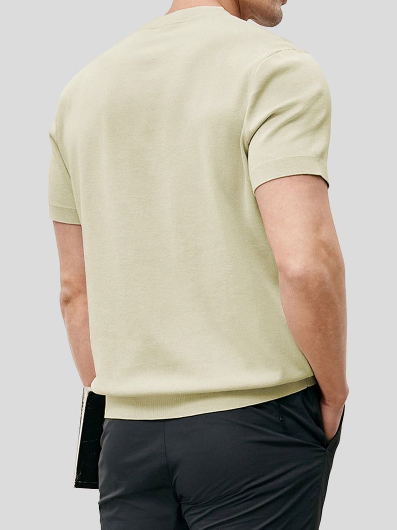 GENT | Short Sleeve Knitted T-Shirt