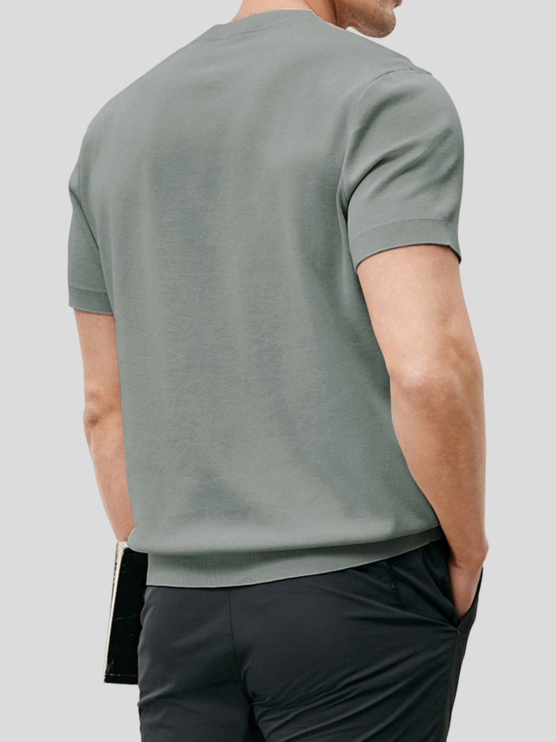 GENT | Short Sleeve Knitted T-Shirt