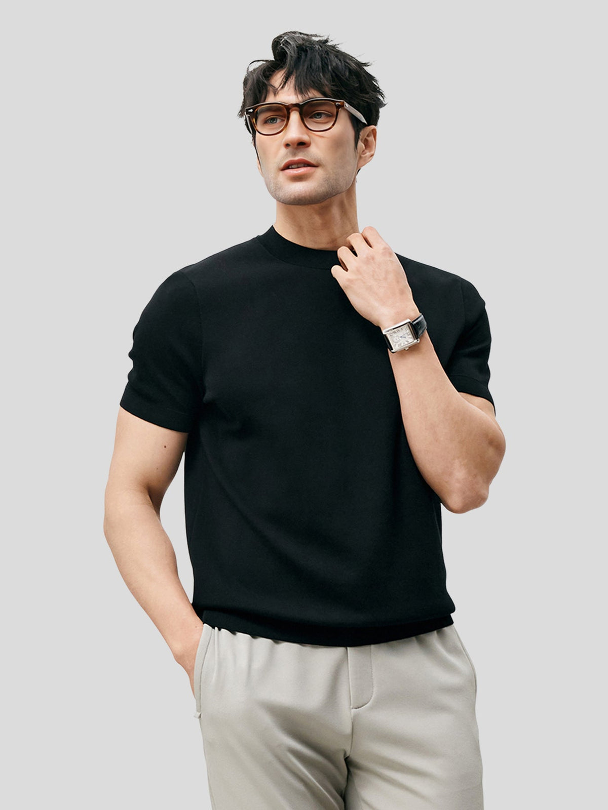 GENT | Short Sleeve Knitted T-Shirt