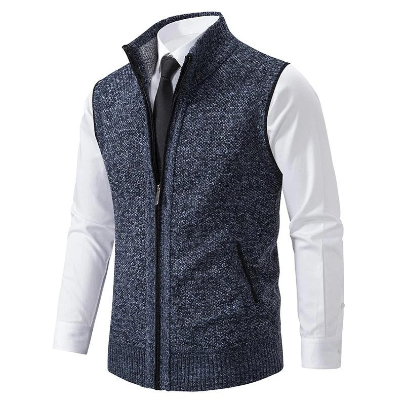 BROM | Knitted Sleeveless Fleece Vest