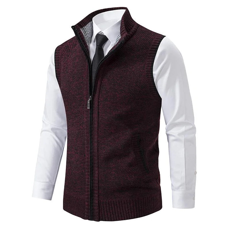 BROM | Knitted Sleeveless Fleece Vest