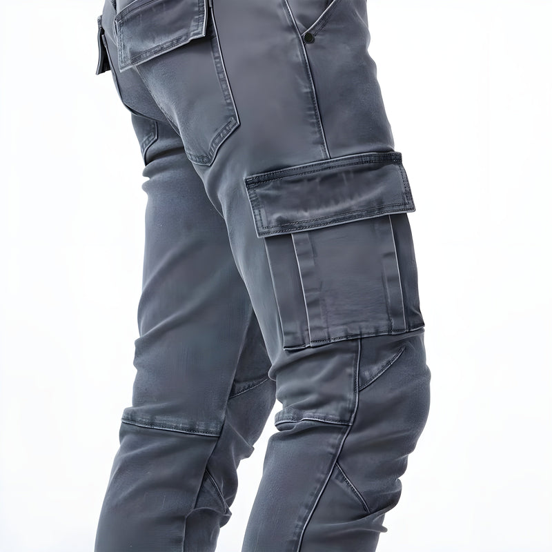 FRANCIS | Stretch Denim Cargo Trousers