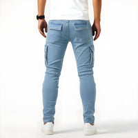 FRANCIS | Stretch Denim Cargo Trousers