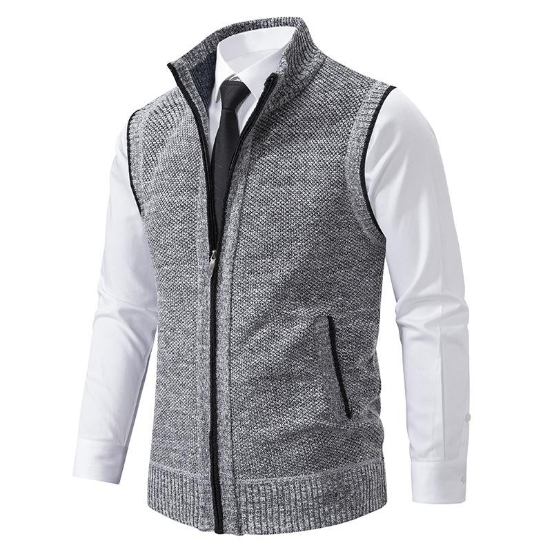 BROM | Knitted Sleeveless Fleece Vest