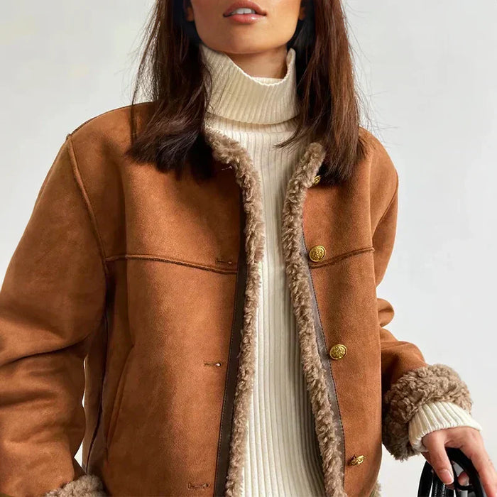 ROSIE | Shearling Button Jacket