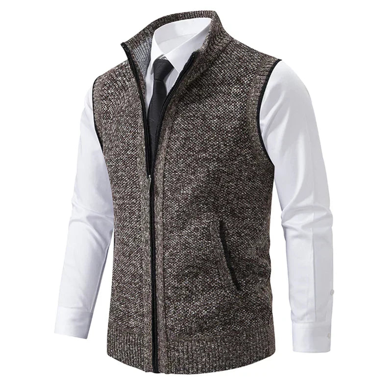 BROM | Knitted Sleeveless Fleece Vest